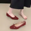 Sapatos Femininos de Bico Fino com Salto Escondido Estilo Francês, Novos Sapatos Mary Jane de Deslizar com Salto Baixo Outono 2026, Sapatos para o Trabalho