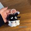 DIY Halloween Dress-up Pequeno Fantasma Pingente Tecido à Mão Bolsa Acabada Acessórios Bonito Casal Namorada Chaveiro
