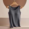 Verano Modal Algodón Mono Hilo Chaleco Mujer Sin Mangas Tirantes Camiseta Base Anti-rozaduras Ligero Free Bra Ropa Interior