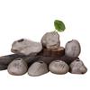 Creative cerâmica pequeno vaso hidropônico flor imitação de pedra mini grés pequena flor Zen home desktop ornaments