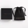 Bolsa de almacenamiento de joyería, bolsa pequeña de algodón, bolsa de regalo con cordón, bolsa de cosméticos, impresión de logotipo, al por mayor en stock