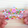 Material de producción de pegatinas de diamantes hechas a mano para niños, mariposa tridimensional de diamante, pegatinas de cristal, rompecabezas para pegar, gema adhesiva, diamante adhesivo