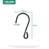 Cadena de maceta de flores de jardinería negra de fábrica, doble gancho, cadena de hierro, cadena colgante para cesta de flores, decoración del hogar, cadena colgante para lámpara de jaula de pájaros