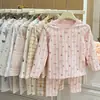 Conjunto de ropa interior térmica de otoño e invierno para niños, algodón puro, para niños y niñas, incluye camisetas de manga larga y pantalones largos, adecuado para usar en casa y como pijama