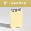 Fábrica de OrigemA7 Caderno Espiral Preto Sólido Caderno de Bolso Portátil para Estudante Mini Caderno