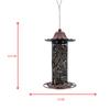 Novo Produto Transfronteiriço Alimentador de Pássaros de Metal Pendurado para Exterior Pátio Jardim Alimentador Automático de Pássaros Selvagens Fabricante Fonte Personalização