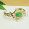 Pulsera de Calcedonia Verde Aiyu Pulsera de Ágata Verde con Patrón de Nube Estilo Étnico Venta al por Mayor de Fábrica Transmisión en Vivo Dropshipping S3110615