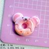 Nuevos accesorios de resina con forma de donut de dibujos animados, pegamento en crema, pinza para el pelo, funda para teléfono, pegatina para refrigerador, colgante para taza de agua, lote