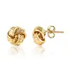 Pendientes de Aro Geométricos Huecos Trenzados en Oro Estilo Europeo y Americano para Mujer, Pendientes Versátiles de Nicho Estilo Ins Modernos para Uso Diario y Fiesta