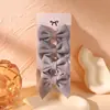 Set de Pinzas para el Cabello de Algodón con Granos de Maíz de Venta Caliente Transfronteriza Mini Lazo de Tela Color Caramelo Accesorios Versátiles para el Cabello de Niños