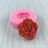 Molde de silicone pirulito de rosa de celebridade da internet, molde de flor para chocolate e fondant, molde líquido de epóxi DIY feito à mão