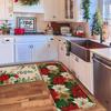Decoración Navideña de Amazon Combinación de Felpudo para Cocina Festivo Árbol de Navidad Puerta de Entrada Felpudo Antideslizante Se Puede Etiquetar