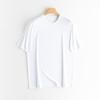 Camiseta deportiva básica de manga corta para hombre, de algodón de fibra larga, suave, holgada, sencilla, blanca y negra, informal, para negocios.