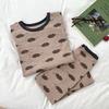 Novo Upgrade 10A Antibacteriano ~ Roupa de Descanso Infantil Sem Costura Classe A Lã Stretch Pijama de Desenho Animado Roupa e Calça de Outono Atacado