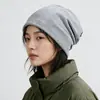 Gorro de Inverno, Chapéu Quente para Homens e Mulheres, Gorro de Tricô Soltinho com Forro de Fleece, Chapéu para Ciclismo de Outono e Inverno, Circunferência Craniana Grande, Faz o Rosto Parecer Menor