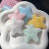 Dulce pasador de estrella de peluche japonés clip lindo para flequillo de estudiante clip lateral versátil de otoño e invierno pasador y2k tocado