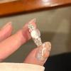 Anillo Abierto de Calcedonia Luna de Hielo de Agua de Lujo de Entrada de Moda para Mujer Circonita Microincrustada Moda Sentido Cool Exquisito Anillo Super Flash Trendy
