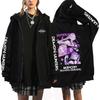 Cazadores de Demonios de Amazon Sudadera con Capucha Estampada de Cazadores de Demonios Cardigan Chaqueta Holgado de Moda
