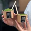 Celebridade da Internet Copo de Sorvete Descartável Tigela de Papel para Sorvete Gelato Caixa de Embalagem para Sorvete e Iogurte Papel Kraft Impressão