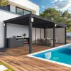 Toldo de panel Great Wall, toldo solar aislado, toldo de protección solar, toldo de techo de aleación de aluminio, revestimiento de aluminio de rejilla, toldo de teja Great Wall