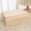 Caja de Madera Caja de Almacenamiento Madera Maciza Doméstica Rectangular Caja de Madera con Cerradura Tapa abatible Madera de Paulownia Caja de Embalaje para Regalo Caja de Embalaje