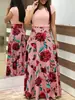 20wish AliExpress Versão Mais Vendida Vestido de cor combinada com estampa floral estilo europeu e americano vestido feminino à vista 18