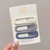 Presilhas coloridas laterais para franja de crianças, estilo coreano fofo, presilhas de cabelo de alta qualidade e requintadas, presilhas para bebê estilo dopamina que não danificam o cabelo