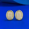 Joias Mu Jing 2025 Novo Prata S925 Meio Antigo Cravejado Brincos Completos de Diamante Luxo Leve Nicho Alto Padrão Transfronteiriço Venda Quente