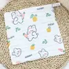 Toalla cuadrada de gasa 25*25 seis capas alta densidad para niños suave amigable con la piel toalla facial para bebé toalla para babas