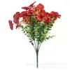 Flores Artificiais Transfronteiriças da Amazonia 1 Galho Eucalipto Amor-Perfeito Arranjo de Flores Artificiais de Seda Decoração de Casa