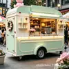 Fábrica de Shanghái food truck móvil, carrito de snacks, cocina móvil, carrito de bebidas frías para zona escénica, carrito de café, carrito de comida