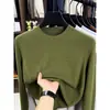 Suéter de punto grueso, peso pesado, cuello redondo, anti-pilling, calibre 16, para hombre, Otoño Invierno, nuevo, informal, suéter de punto, color sólido, capa interior