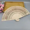 Abanico de Madera Fragante para Mujer, Abanico de Madera Plegable Hueco, Abanico Clásico para Boda, Abanico de Madera para Mujer Personalizable con Logo