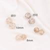 Japonês e Coreano Transparente Fosco Ouro Esculpido Estrelas Contas Redondas DIY Joias Brincos Corrente de Celular Acessórios Material Atacado