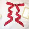 Faixa de Cabelo/Cinto de Cor Sólida Extra Longo de 200cm para Mulheres, Lenço de Seda Estreito e Longo, Lenço de Pescoço Pequeno Versátil, Fita Decorativa para Amarrar Bolsas