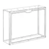 Caixa de Armazenamento com Display Labubu Suporte de Exibição para Pingentes Caixa de Armazenamento à Prova de Poeira para Figuras Caixa Cega Transparente Pingente de Boneca de Pelúcia