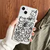 Expresión de Línea Adecuada para Funda de Teléfono Móvil Apple 17Pro Nueva de Silicona Anticaídas Todo Incluido 16 Transparente Elegante 13