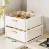 Estante de piso para horno de microondas de cocina, estante multifuncional de escritorio con cajones extraíbles en capas, estante de almacenamiento para encimera de horno