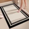 Alfombrilla de Piso Suave de Barro de Diatomeas Estilo Wabi-Sabi Alfombrilla de Piso para Baño Antideslizante Absorbente de Agua Cortable Secado Rápido y Resistente a Manchas