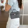 Bolsa de Teléfono de Tela Tejida de Gama Alta, Exquisita Bolsa Caja Compacta, Bolsa Cuadrada Pequeña, Diseño de Nicho, Bolso Cruzado con Cadena de Moda