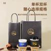 [Gran Venta] Bolso Tote para Taza de Café Engrosado y Difícil de Dañar Venta al por Mayor Comercial Bolsa de Empaque Desechable para Taza Individual Doble Taza