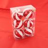 Nuevas Bolas de Navidad Pintadas de 6 cm Paquete de 6 Adornos Decorativos Colgantes para Árbol de Navidad Bolas de Navidad Pintadas a Mano Bolas de Plástico Electroplateadas