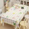 Toalha de Mesa para Jardim de Infância Impermeável e à Prova de Óleo Sem Lavagem Capa para Mesa de Jantar Mesa de Café Mesa de Escritório Mesa de Estudante Tapete Retangular