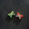 Ouro de areia vietnamita azul borboleta ardente através do furo acessórios diy pulseira acessórios de colar vendas diretas da fábrica de mercadorias de Yiwu