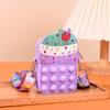 Bolsa Exterminadora de Roedores Cono de Huevo Helado de Silicona Billetera para Monedas Bolso Cruzado Juguete Educativo Bolso de Hombro para Teléfono Móvil Presionar