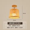 Luz de Corredor Corredor Nova Luz de Teto Estilo Chinês Clube Rattan Bambu Arte Estudo Xuan Desligado Retro Pastoral Estilo Japonês Luz de Bambu