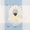 Accesorios de Tela para Niños Listos para Usar Moño Flor Forma de Cereza DIY Lindos Accesorios para el Cabello Ropa Velcro