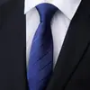 Gravata Masculina Social de Negócios 8cm Azul Vermelho Preto Estudante Profissional Casamento Noivo Estilo Coreano Zíper Preguiçoso