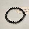 Pulseira de Contas de Obsidiana Negra Natural para Mulheres Verão Ins Luz Luxo Nicho Senso Sofisticado Pulseira Exquisita Personalizada para Homens