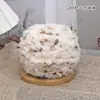 Hilo de mohair mezclado a mano con textura de pelo, hilo especial para bolsos de bricolaje, color caramelo, suave para sombreros hechos a mano, hilo para suéteres de ganchillo